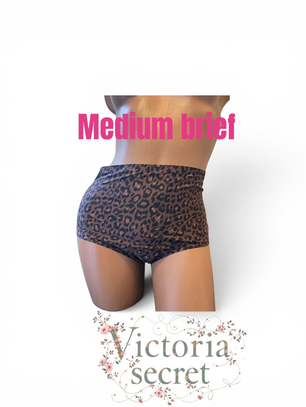 Victoria's Secret Brown and Black Leopard High-Waist Brief
